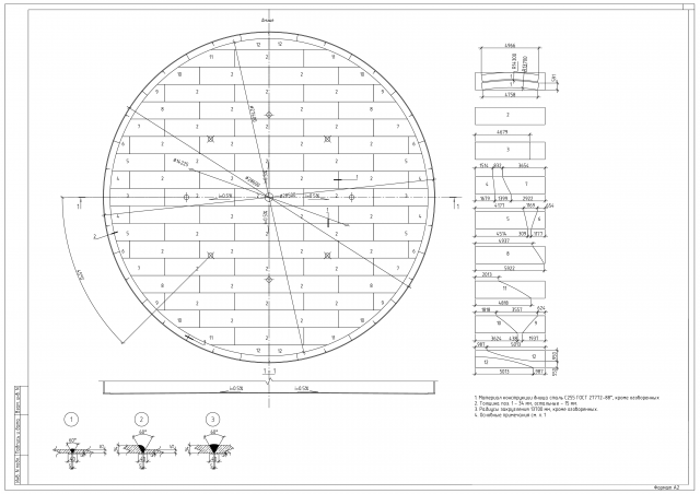 Днище резервуара