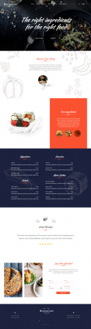 Вёрстка макета сайта ресторана.(food&drinks).