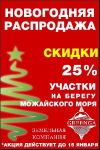 Новогодний баннер для земельной компании