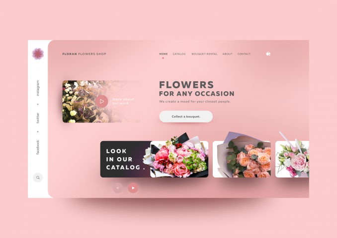 Сайт цветочного магазина
