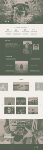 Дизайн сайта фотографа
