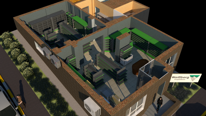 Мини-маркет здоровых продуктов, проектирование и визуализация в