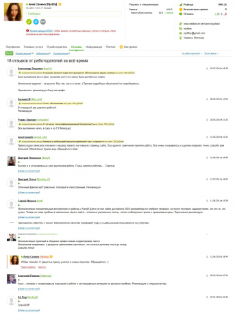 Отзывы заказчиков