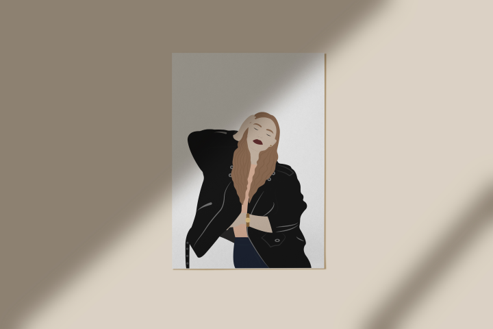 Флэт иллюстрация по фото