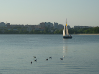На воде