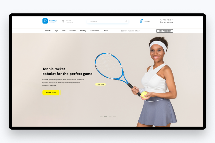 Tennis Online Store
