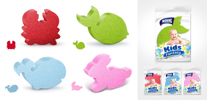 Губки банные ТМ Novax