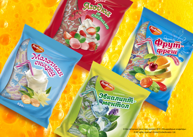 Packaging for candy sweets