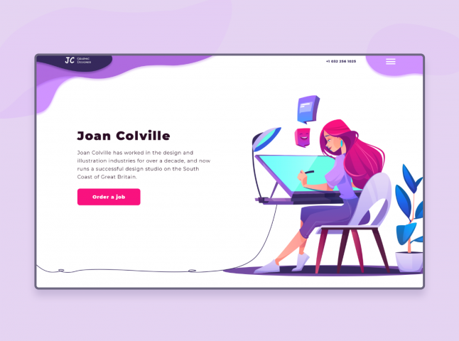 Lending  page Иллюстратора
