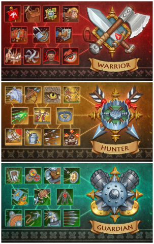 Блоки иконок ( фэнтези сеты) для одной из игр