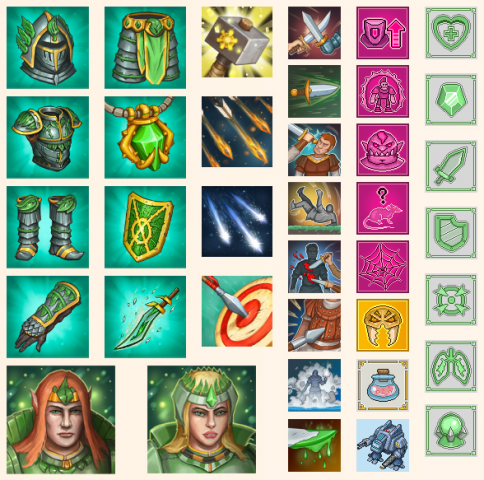 Разная игровая графика ( иконки, образы, аватары) для разных про