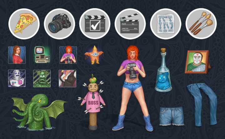 Графика для одной из игр , сборный файл ( иконки, вещи)