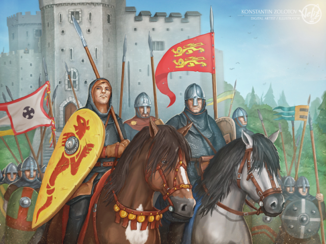Иллюстрация Норманские воины