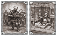 Иллюстрации для одной из фентези игр (Дэзкнайты и алхимик)