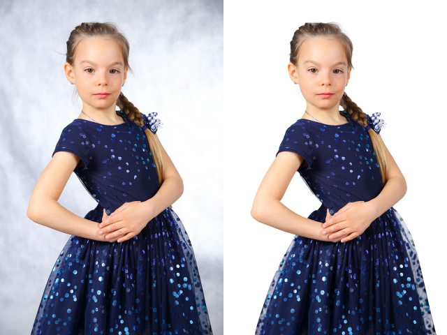 Обтравка детского фото