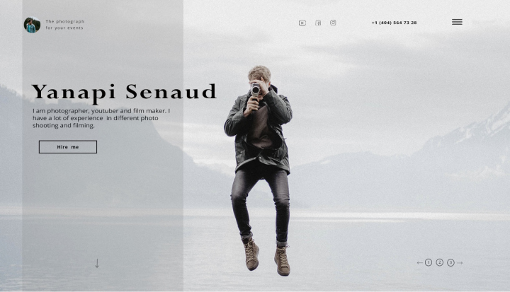 Landing page для фотографа