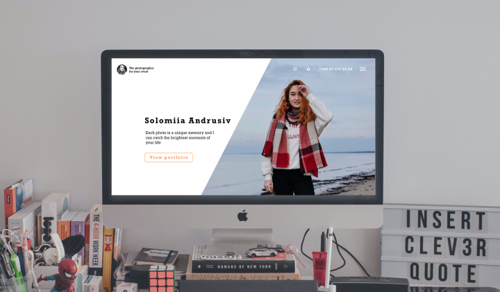 Сайт-портфолио для фотографа
