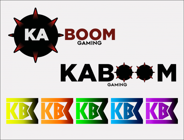 Серия логотипов для игровой команды "KABOOM"