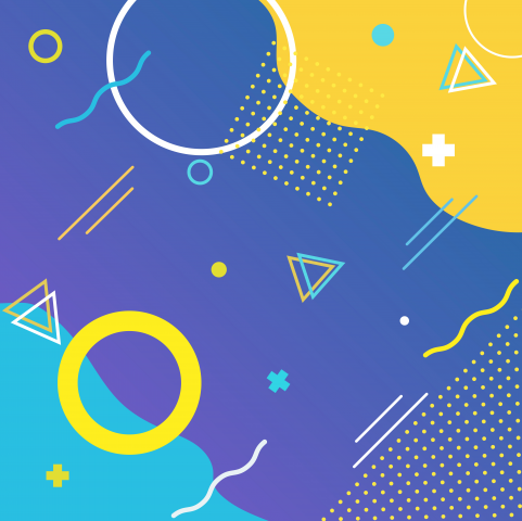 Векторная иллюстрация в стиле мемфис