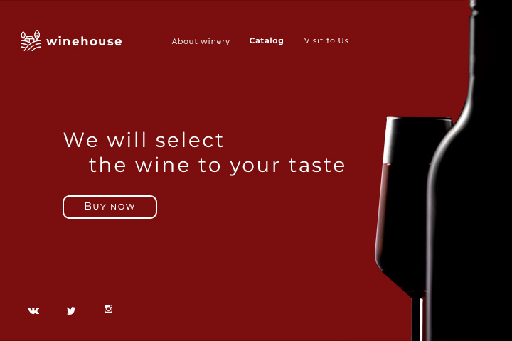 Web Shop for Winery