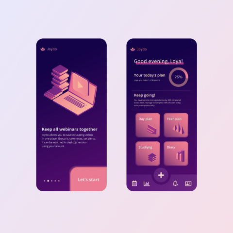 Joydo. Самообразование, вебинары, цели - в одном месте.