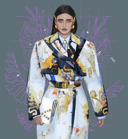 Taylor Hill x Versace