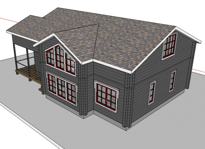 Дом в sketchup