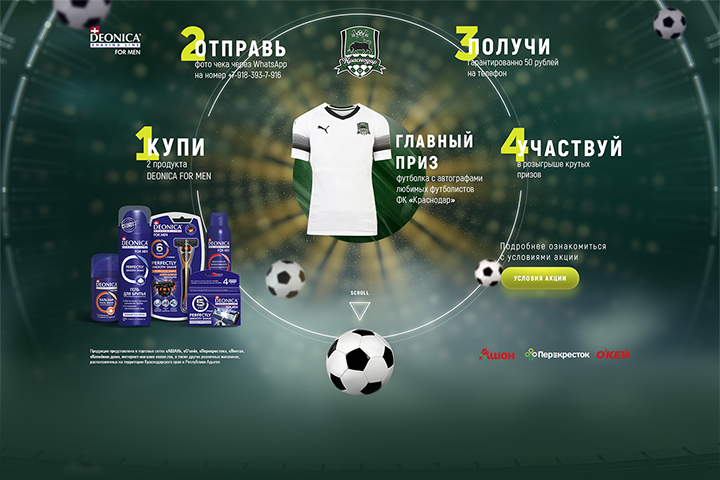 Промо-сайт Deonica