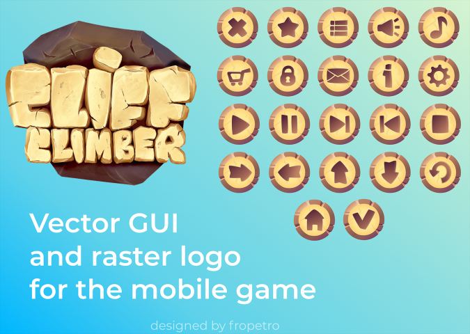 Логотип и GUI для мобильной игры