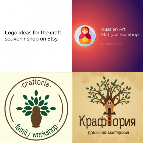 Идеи для логотипов магазина на Etsy