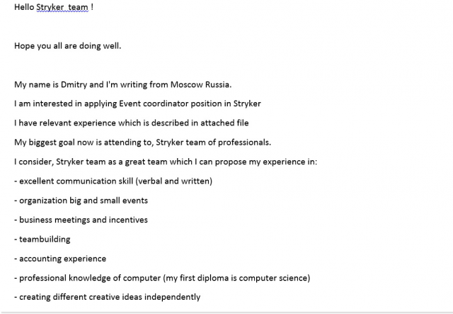 Помощь  в поиске работы ивент менеджером в Голландии и Франции