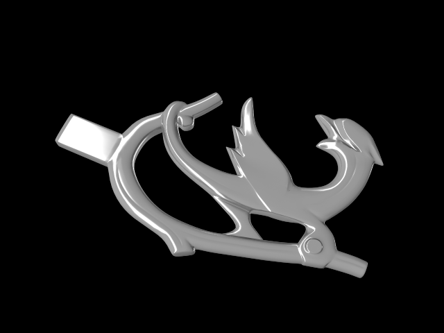 Модель рукоятки для отливки