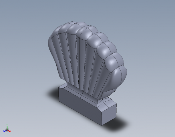 Модель ручки для фрезеровки на ЧПУ-станке