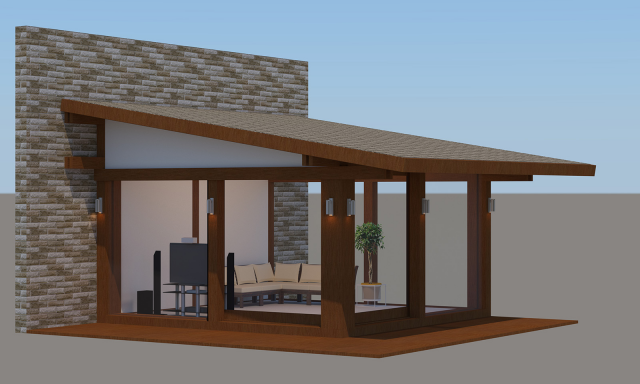 Визуализация веранды