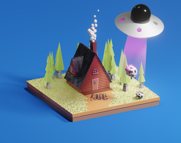 Low-poly Домик