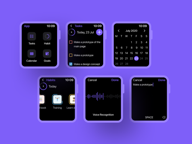 Apple watch for Task planner