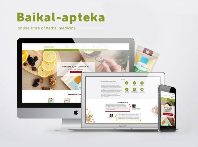 Редизайн для магазина Baikal-apteka