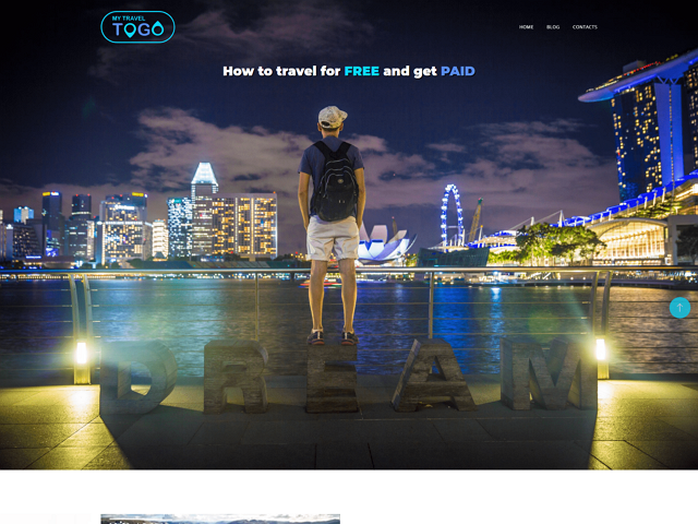 My Travel To Go сайт собранный на основе темы Monstroid2