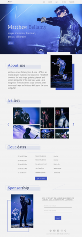 personal landing page