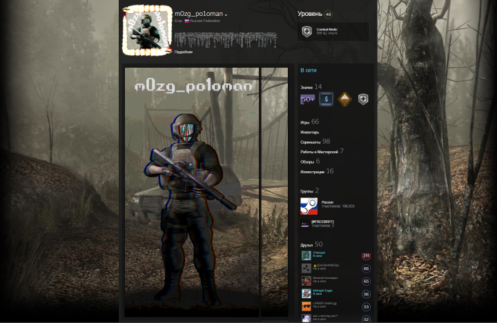 Оформление Steam профиля