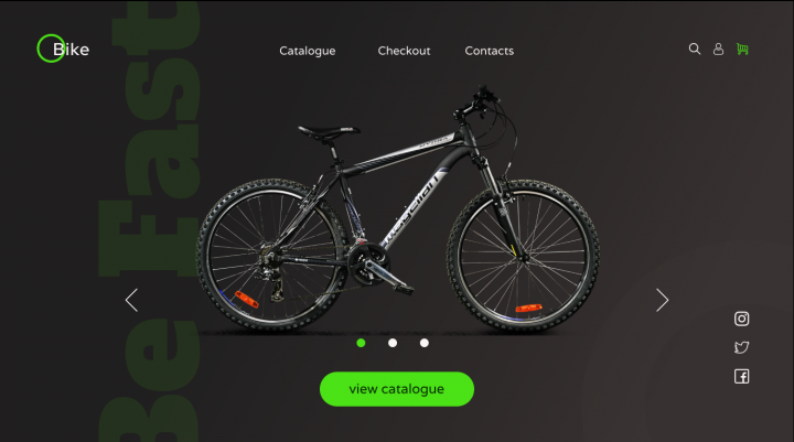 Макет интернет-магазина велосипедов