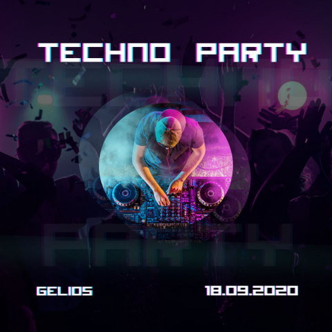 Баннер для Техно-вечеринки