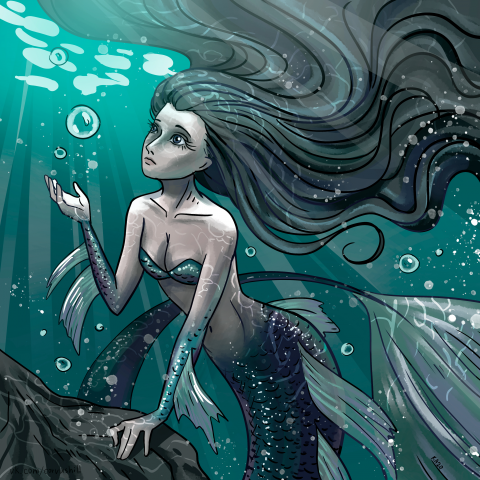 Moon mermaid