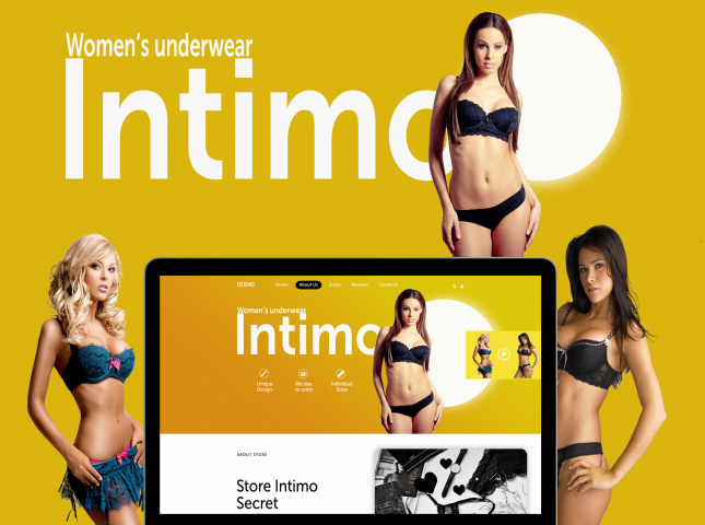 Landing page Women underwear (женское нижнее белье)