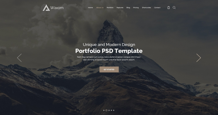 Адаптивная верстка landingPage Waxom - пример