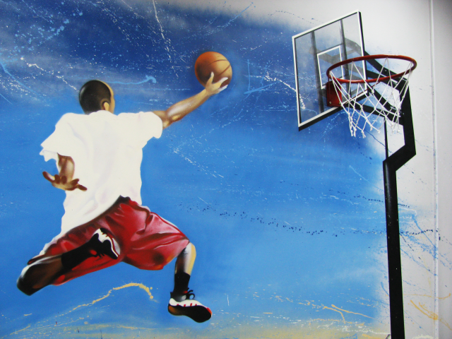 Граффити для магазина спортивной одежды