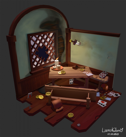 After the fight (in the tavern)