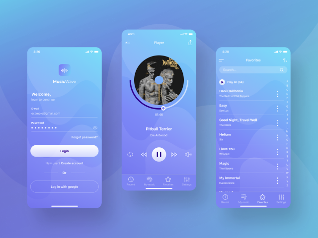 Music App Design Concept