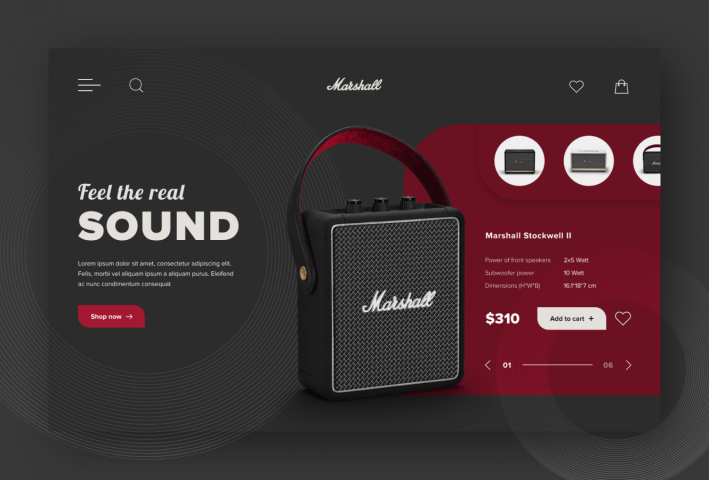Marshall Speakers Design Concept