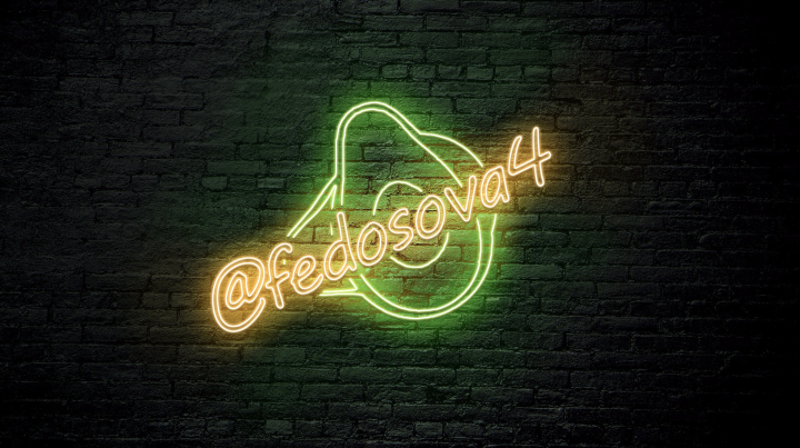 Неоновый логотип